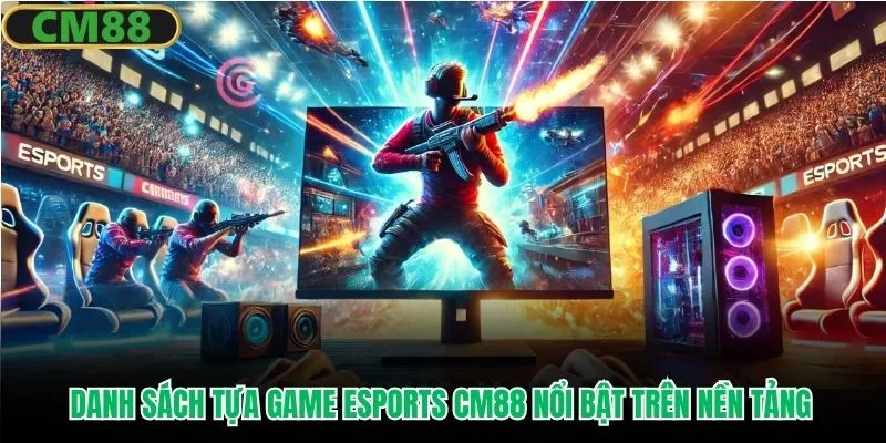 Danh sách tựa game esports CM88 nổi bật trên nền tảng 